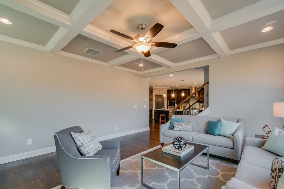Summit Pointe for a  Family Room with a Staged Model and Summit Point Model (Johns Creek, Georgia) by Fynhome Staging & Redesign