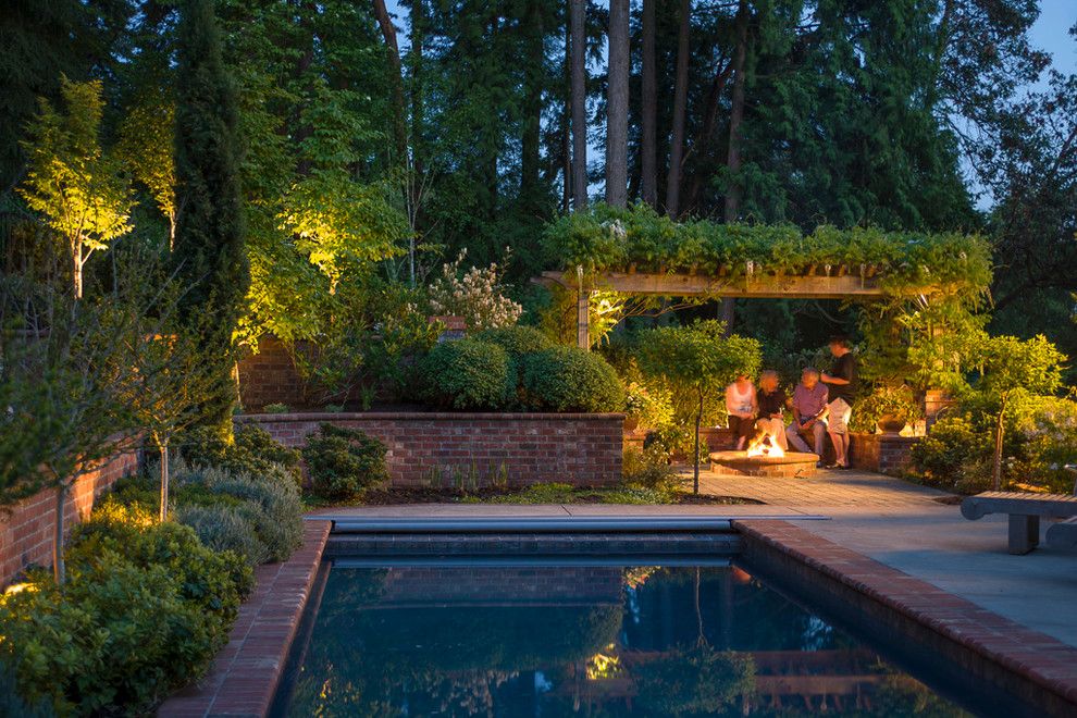 Sundance Seattle for a Traditional Pool with a Narrow Planting Strip and Landscape Projects by Sundance Landscaping