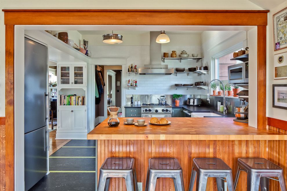 Sundance Seattle for a Transitional Kitchen with a Stainless Steel and Capital Hill Kitchen by Gaspar's Construction