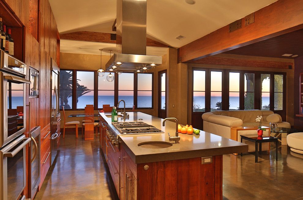 Sunset at the Palms Negril for a Rustic Kitchen with a Modern and Rustic Contemporary by Pritzkat & Johnson Architects