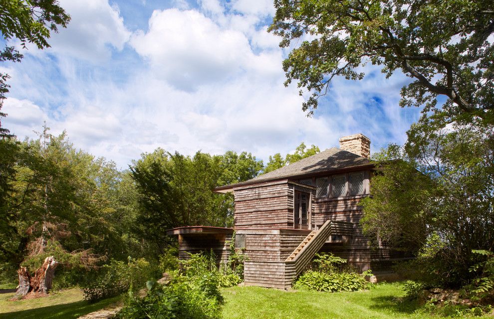 Taliesin Wisconsin for a Craftsman Exterior with a Siding and Taliesin, Frank Lloyd Wright by Corey Gaffer Photography