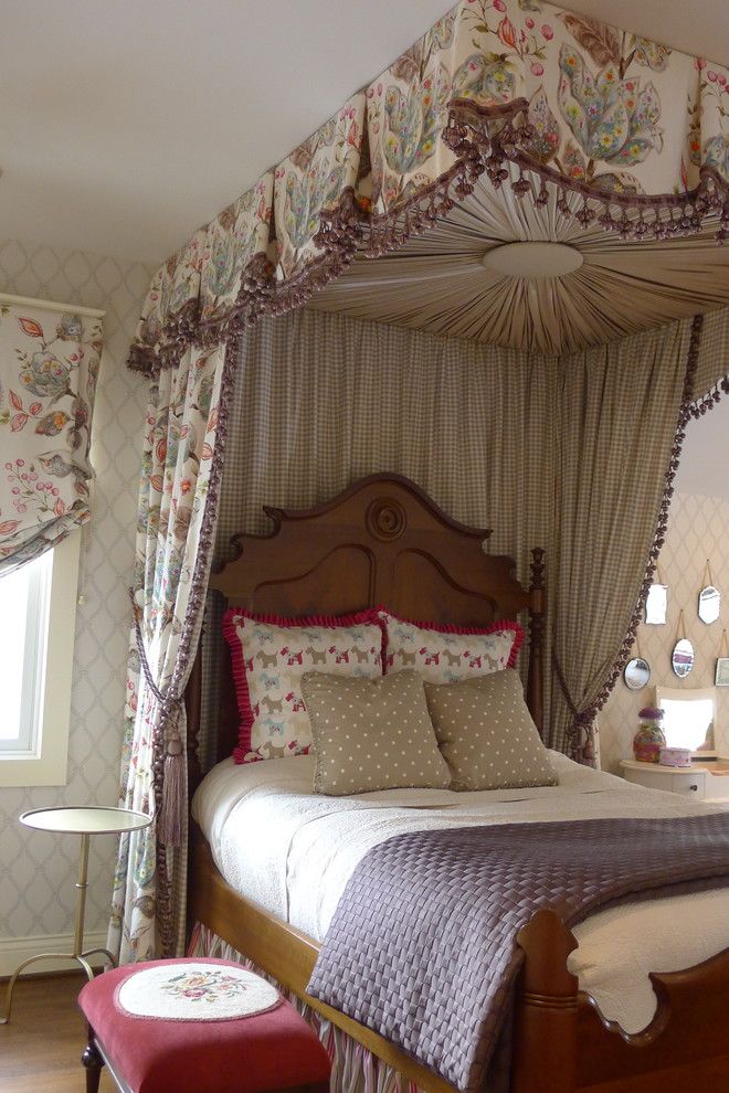 Tea and Crumpets for a Traditional Bedroom with a Maxwell Fabrics and Child's Bedroom by Susan Brook Interiors