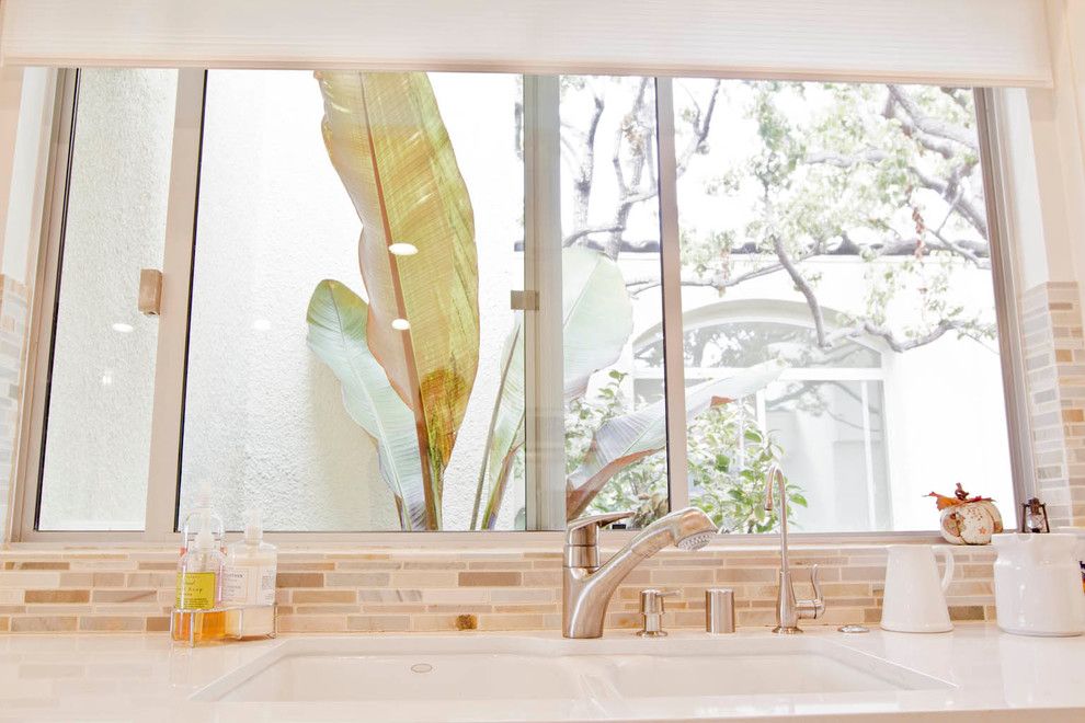 The Oaks Calabasas for a Contemporary Kitchen with a Caesarstone and Ocean View Malibu by Agoura Design and Remodel