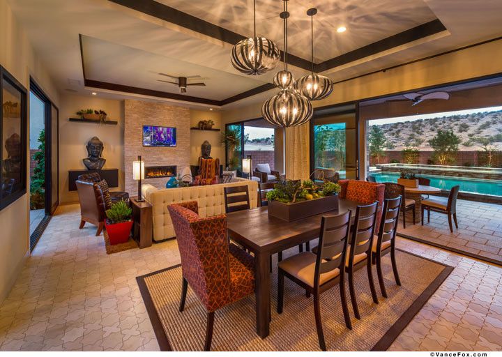 The Ridges Las Vegas for a  Dining Room with a  and the Grand Collection at Sterling Ridge in Las Vegas, Nevada by William Lyon Homes