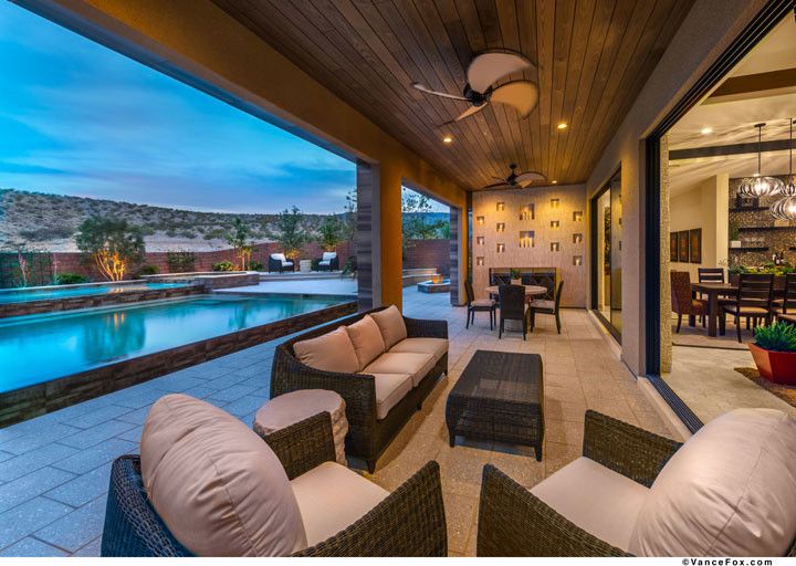 The Ridges Las Vegas for a  Patio with a  and the Grand Collection at Sterling Ridge in Las Vegas, Nevada by William Lyon Homes