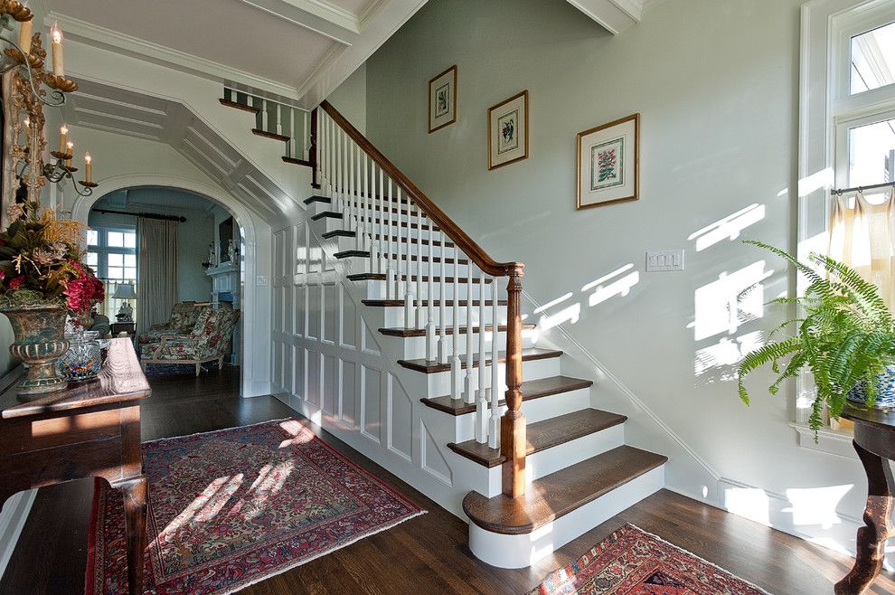 The Sanderling for a Traditional Entry with a Wood Flooring and Aviemore by v Fine Homes