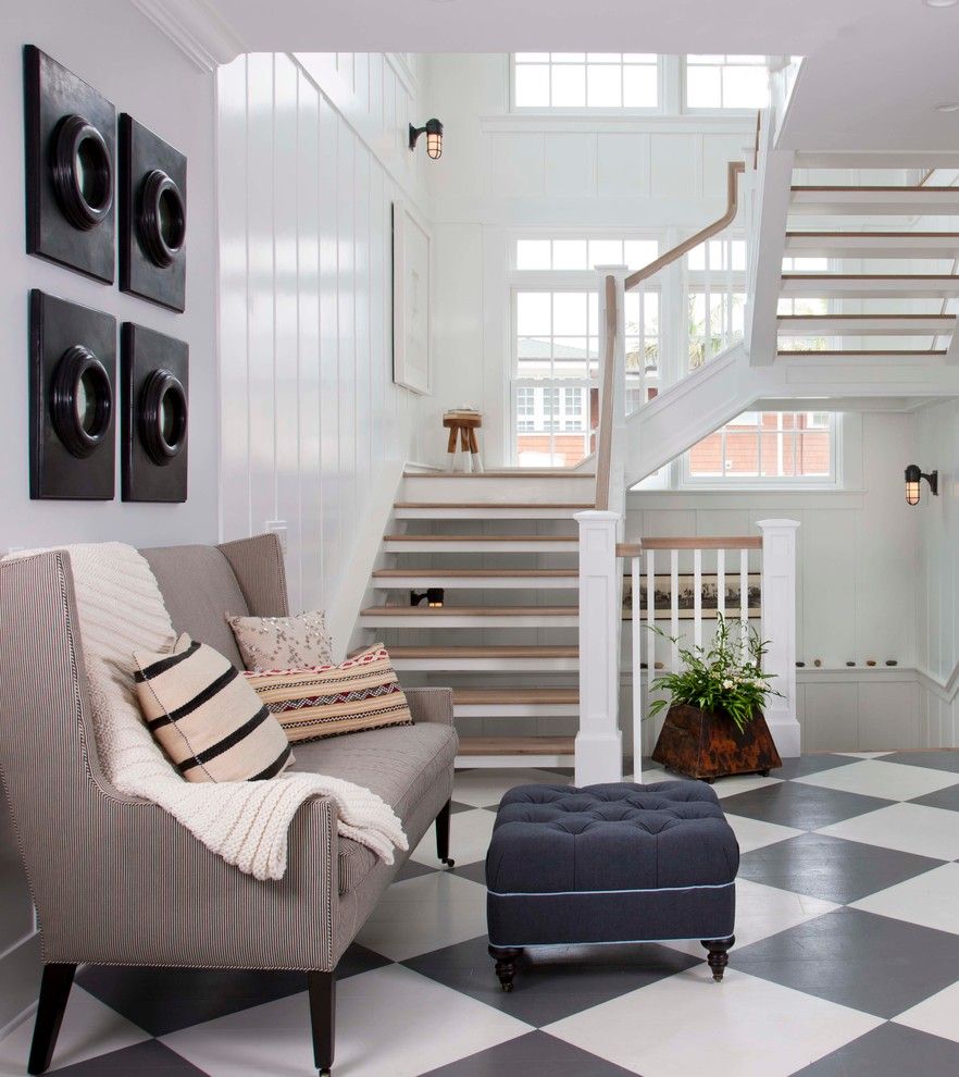 Thousand Steps Beach for a Beach Style Staircase with a Open Staircase and Coastal Living Magazine Showhouse 2014 by Flagg Coastal Homes