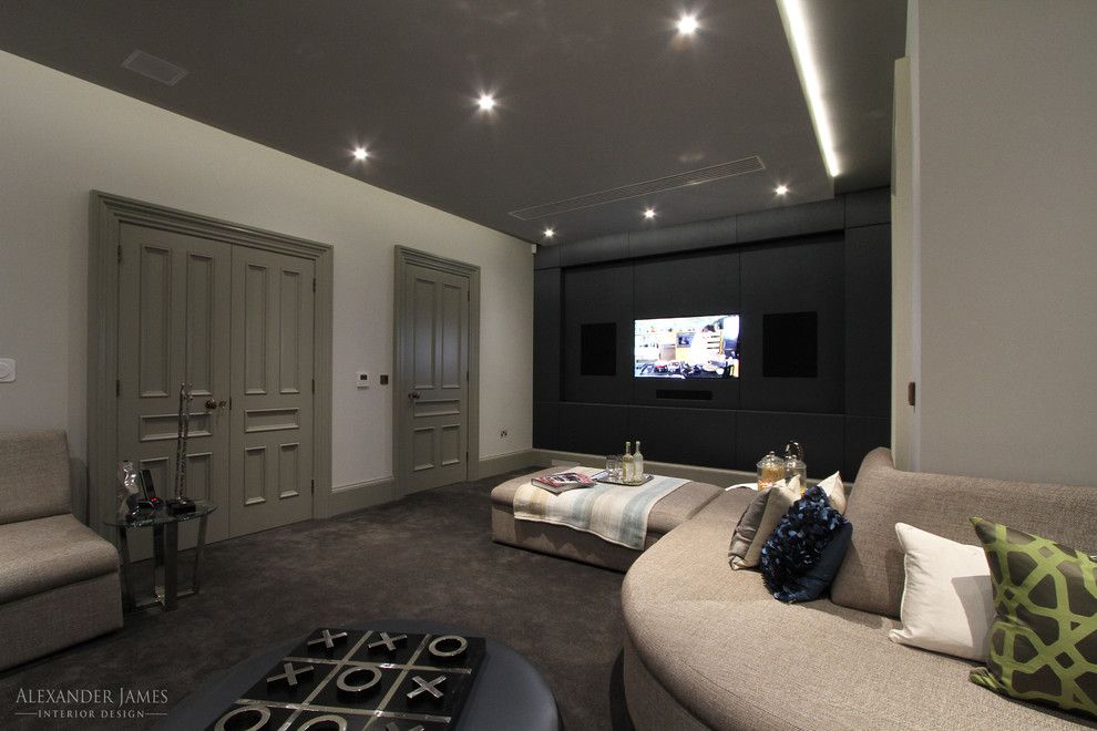 Tic Tac Shot for a Modern Living Room with a Family and Whincop   Cheam, Sutton Uk by Alexander James Interiors