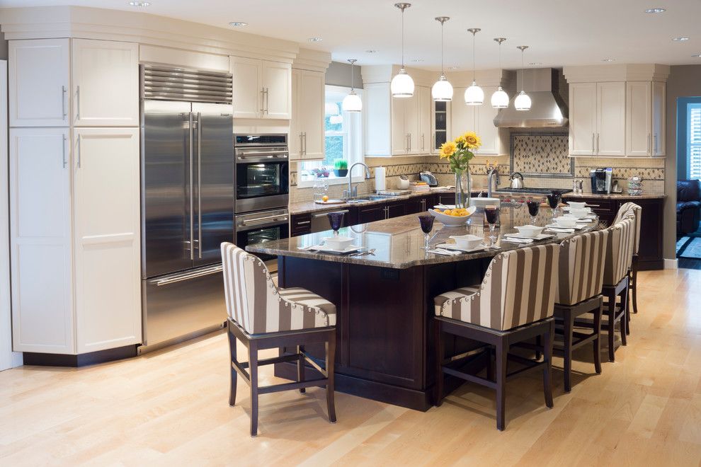 Timber Wolf Size for a Traditional Kitchen with a Pull Down Spray Faucet and Lincoln, Ri   Kitchen Remodel by Insperiors, Llc