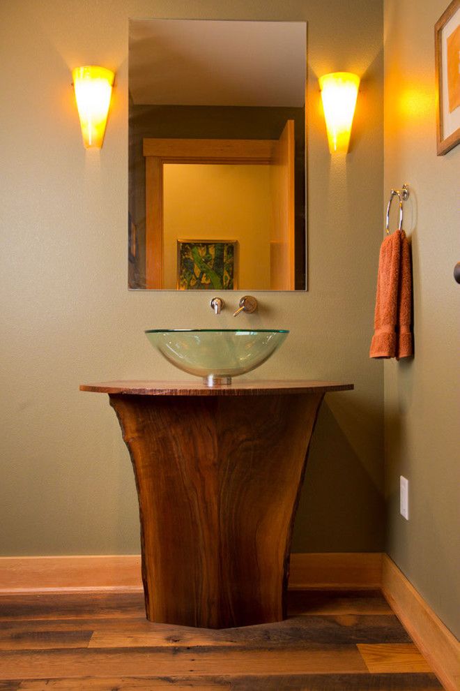 Tims Ford Lake for a Eclectic Bathroom with a Walnut and Lake Oswego Lake Remodel by Riverland Homes Inc