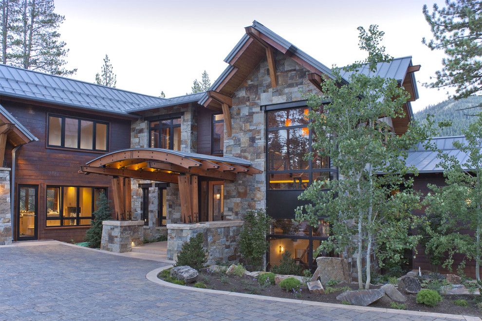 Tims Ford Lake for a Rustic Exterior with a Rustic and North Lake Tahoe Residence by Kelly & Stone Architects