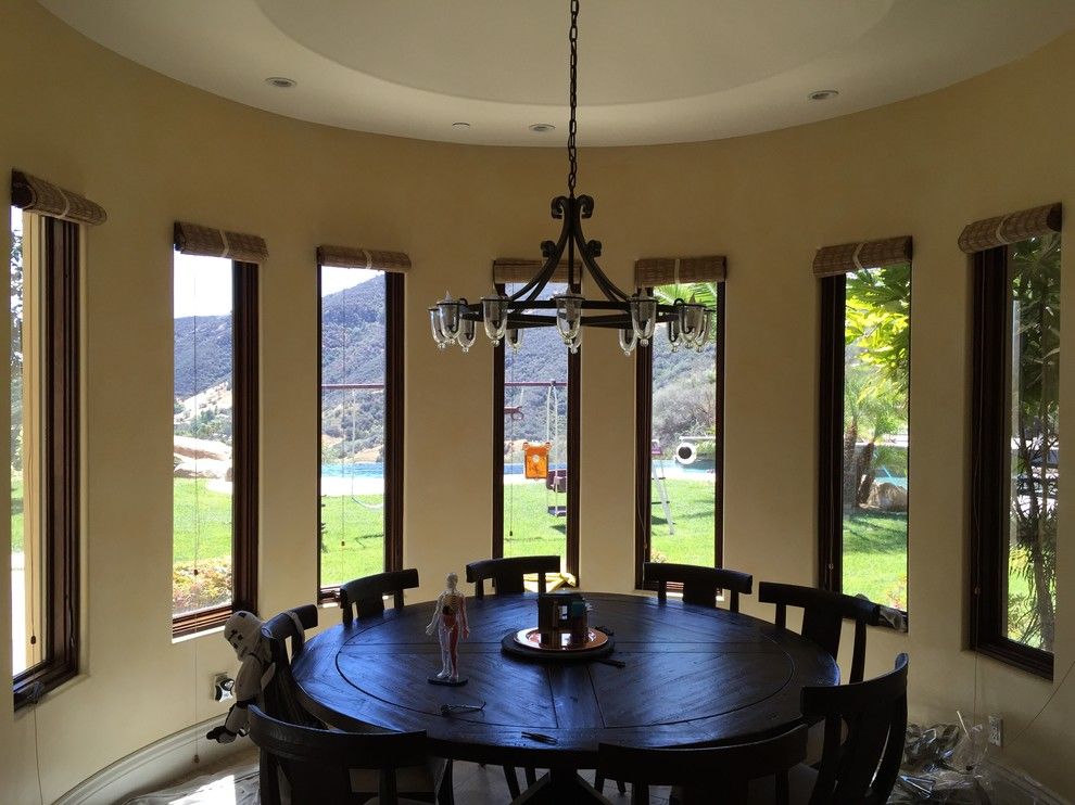 Tint Pros for a Transitional Dining Room with a Tint Pros and Our Work by the Tint Pros