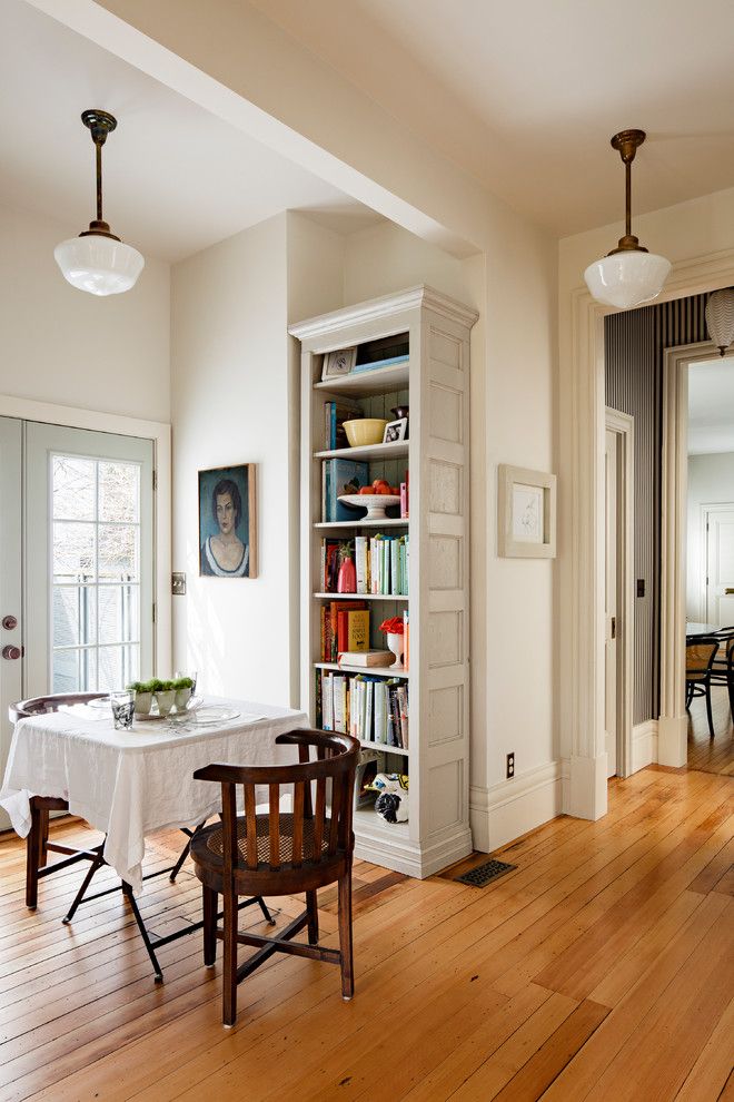 Tiny Houses for Sale in Pa for a Victorian Dining Room with a Wood Floor and Victorian Resurrection by Vicki Simon Interior Design