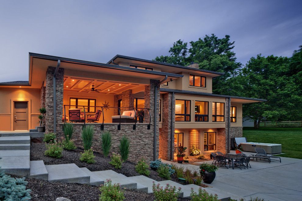 Todays Patio for a Contemporary Exterior with a Sloped Site and Exterior | Outdoor Living Room and Patio by Rwa Architects