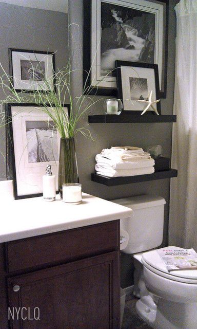 Toliet for a Modern Bathroom with a Budget and Rental Restyle: Small Bath Makeover by Focal Point Styling