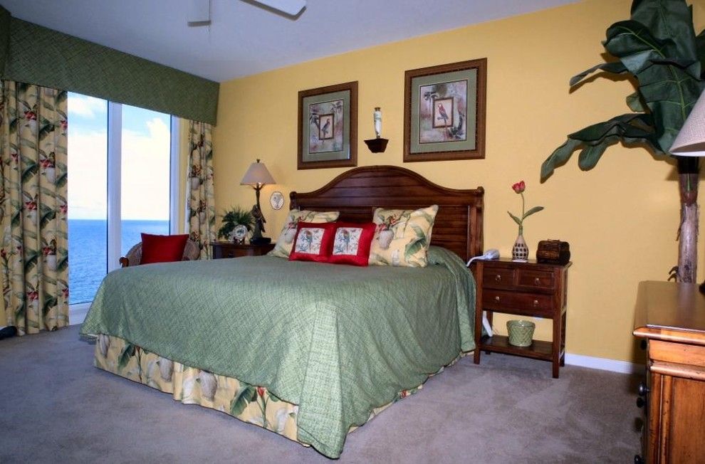 Tommy Bahama Newport Beach for a Tropical Bedroom with a Silver Beach Towers and Staging Silver Beach Towers E 1603 on the Water in the Heart of Sunny Destin by Destin Golf & Beach   Fl Vacation Home Rentals