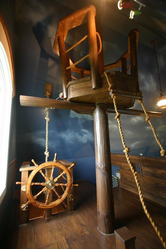 Tony Brown Chevrolet for a Eclectic Kids with a Eclectic and Pirate Ship Room & Other Fun Things by Kuhl Design Build Llc