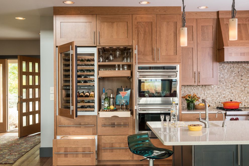 Tony Brown Chevrolet for a Transitional Kitchen with a Double Oven and Modern Norwegian Kitchen by Wagner Cabinetry and Design