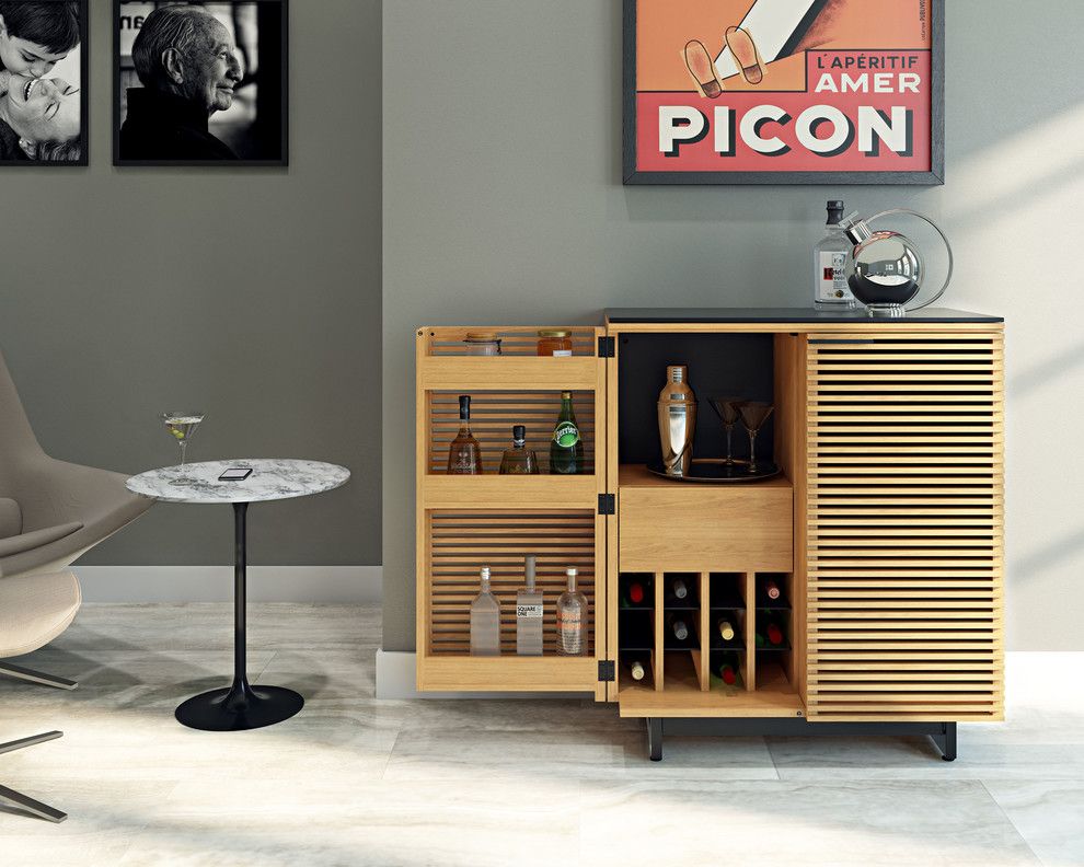 Topix Lexington Ky for a Contemporary Home Bar with a Liquor Cabinet and Bdi Furniture by Bdi Furniture