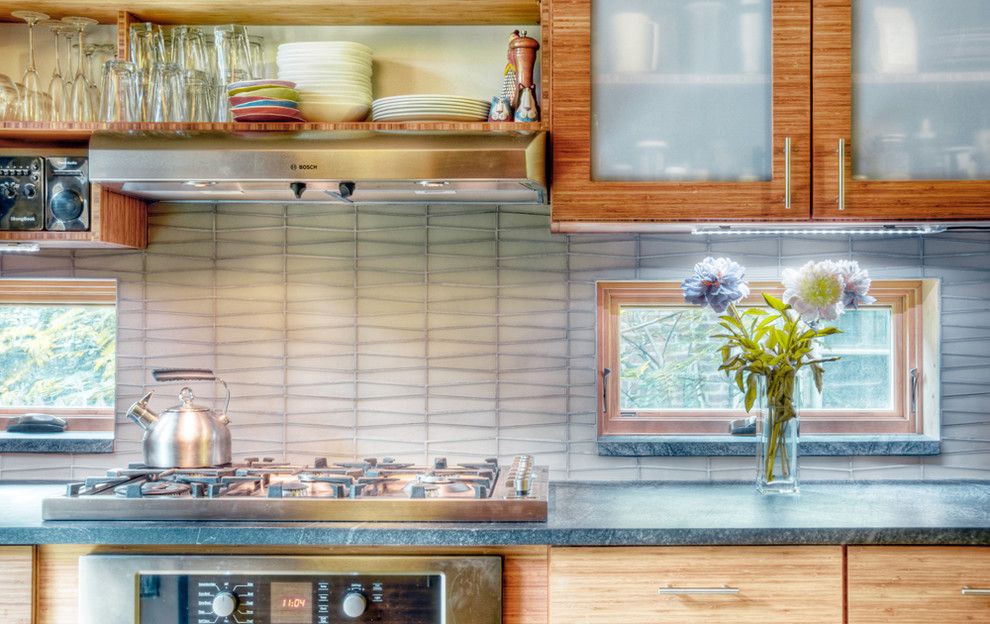 Torrey Hills Apartments for a Contemporary Kitchen with a Wood Cabinets and Chestnut Hill Kitchen by Buckminster Green Llc