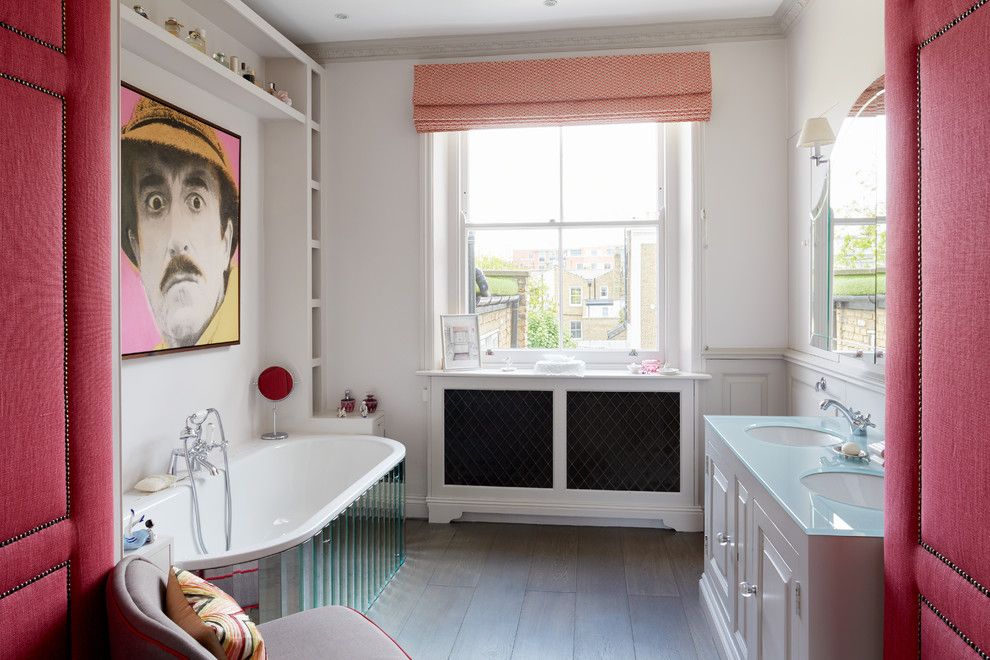 Towne Storage for a Eclectic Bathroom with a Art and Chelsea Town House by Nbb Design