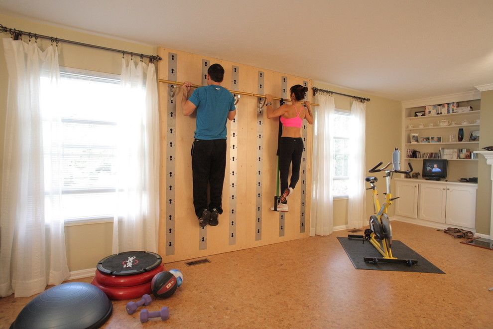 Tractor Pull Games for a Traditional Home Gym with a Fitness and Isawall Photos by Isawall Systems Llc