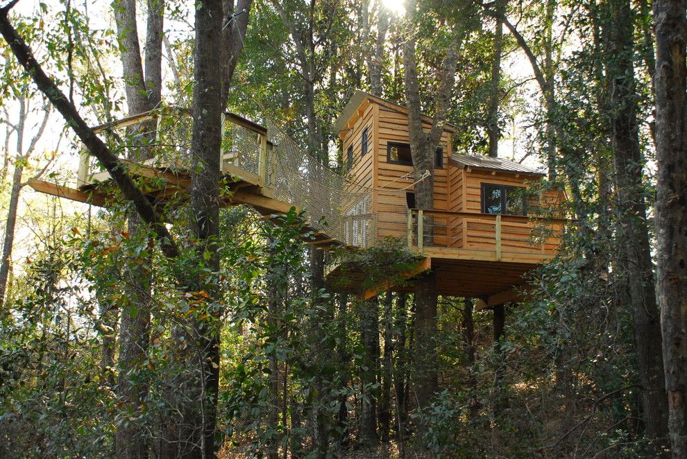 Treehouse Builders for a Craftsman Exterior with a Craftsman and Baker, Fl Treehouse by Tree Top Builders