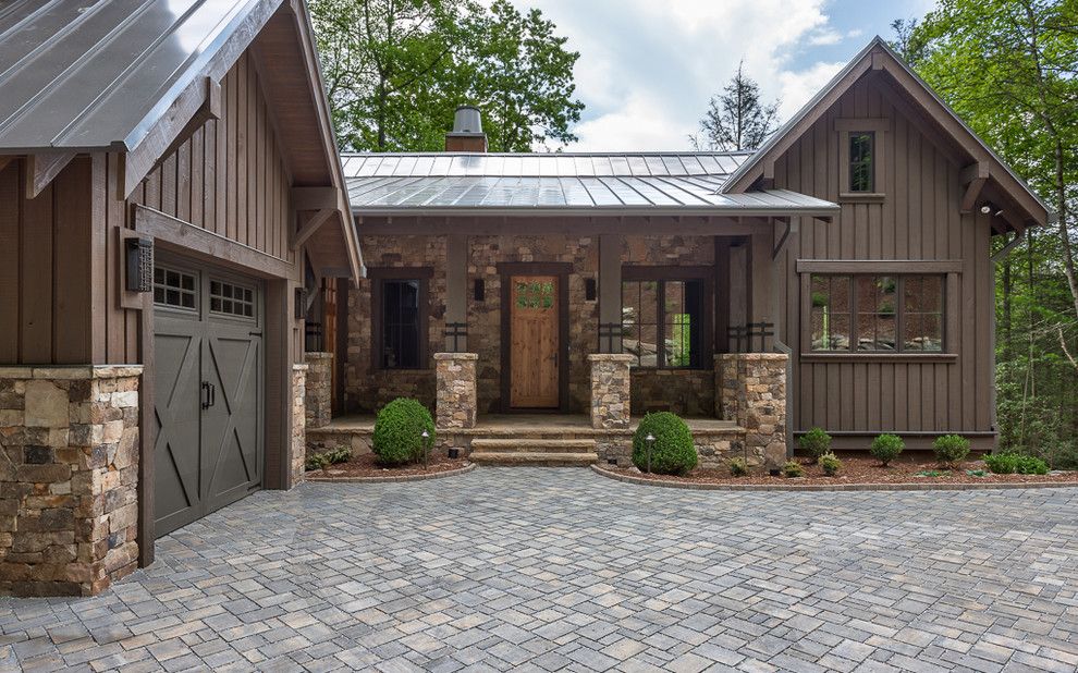 Trimountain for a Rustic Exterior with a Rustic and Wade Hampton Golf Club, the Low Road by Johnston Design Group