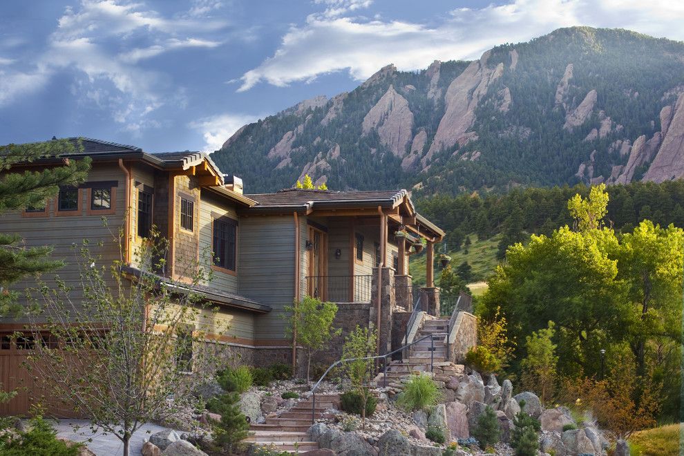 Trimountain for a Rustic Exterior with a Stone Exterior and Gamble Residence by Mq Architecture & Design, Llc