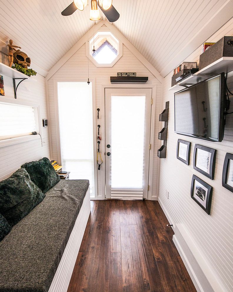 Triton Rental Homes for a Eclectic Entry with a Tiny Home and Shoebox Tiny Home by Tennessee Tiny Homes