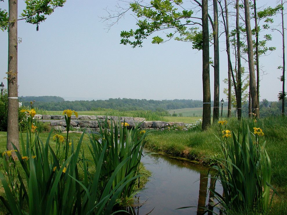 Truckee Meadows Water for a Farmhouse Landscape with a Stream and County Farmhouse by a J Miller Landscape Architecture Pllc