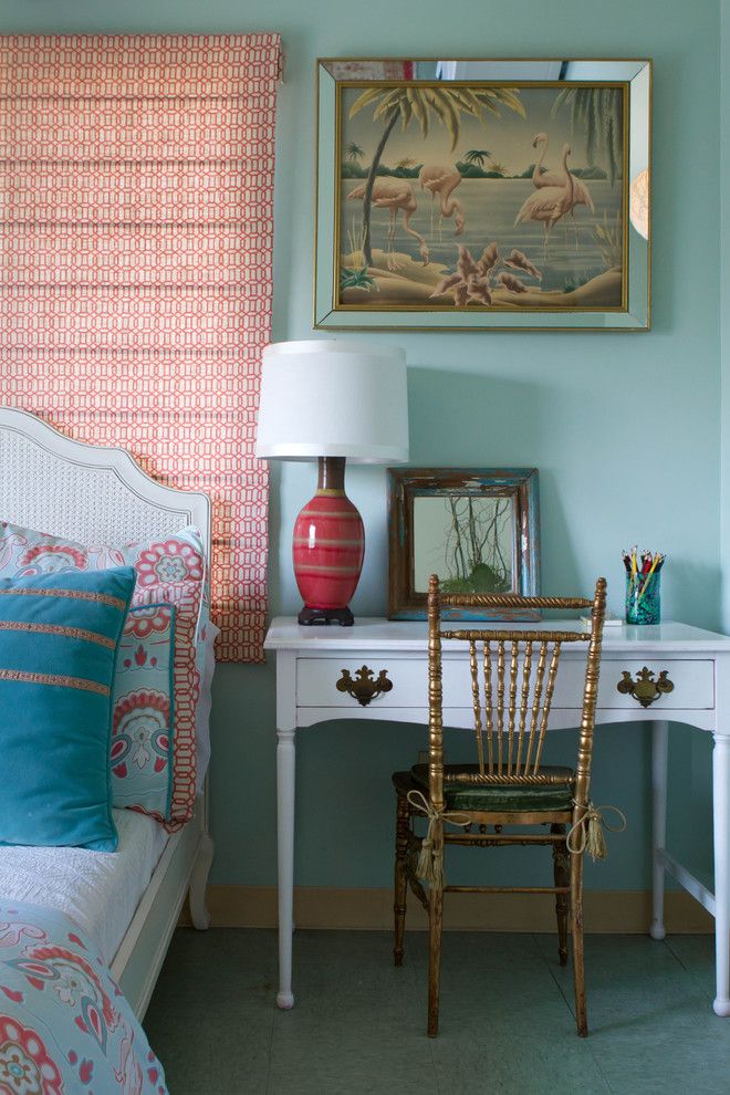 Turners Furniture for a Eclectic Bedroom with a Woven Cane and Charmean Neithart Interiors by Erika Bierman Photography