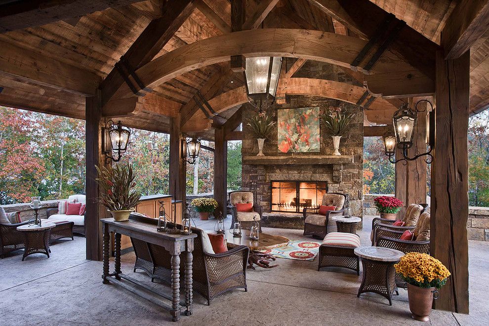 Twinspires for a Rustic Patio with a Rustic and Western Ranch Style by Hunter Custom Homes Llc