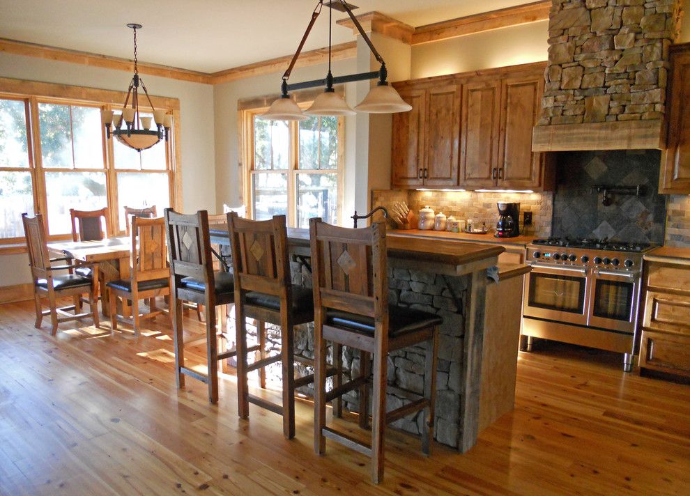 Unclaimed Furniture for a Eclectic Dining Room with a Custom Furniture and Rustic Kitchen by Woodland Creek Furniture