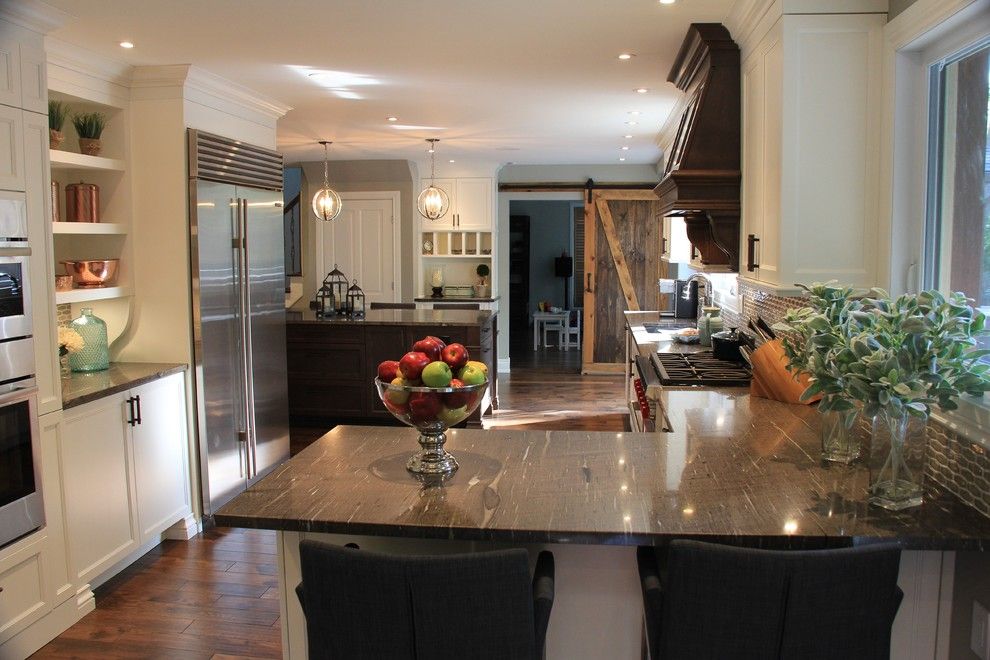 Undermain Theatre for a Transitional Kitchen with a Barn Style Door and Great Big Beaconsfield Kitchen by Wow Great Place