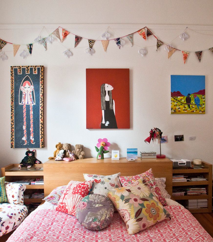 United Artist Laguna for a Eclectic Kids with a Pink Bedding and Cottesloe Hilltop Residence by Kim Pearson Pty Ltd