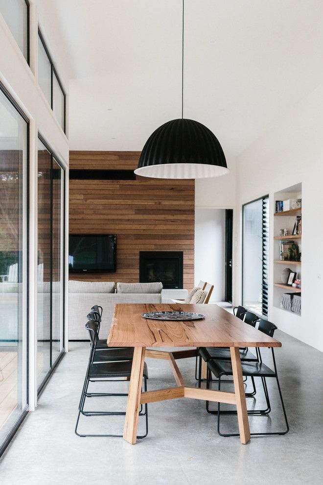 Urban Home Sherman Oaks for a Contemporary Dining Room with a Black Pendant Light and Cottesloe Residence by Altereco Design