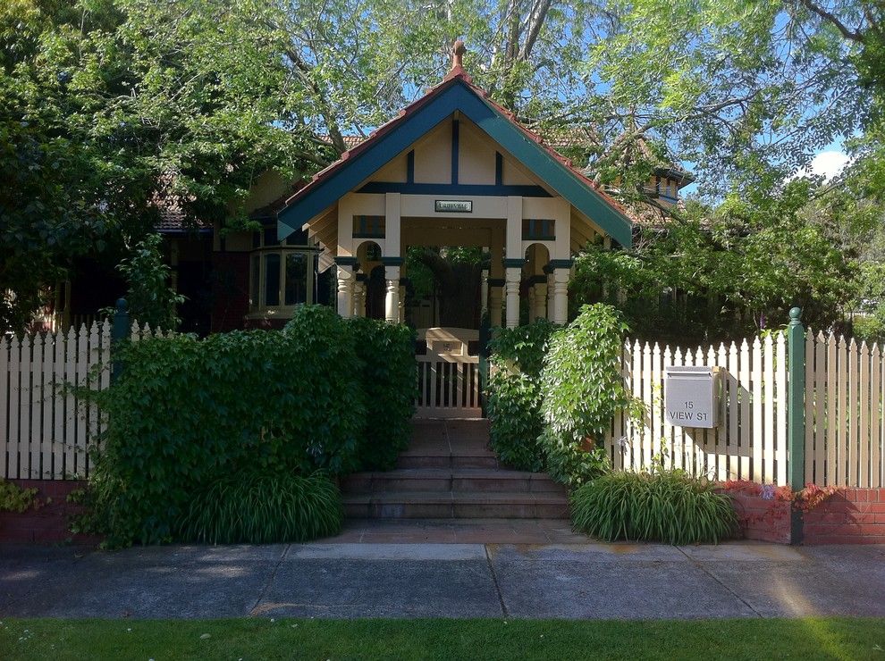 Usps Mailbox Height for a Victorian Entry with a Covered Entry and Andrew Renn, Beautiful Gardens of Melbourne Australia by Andrew Renn