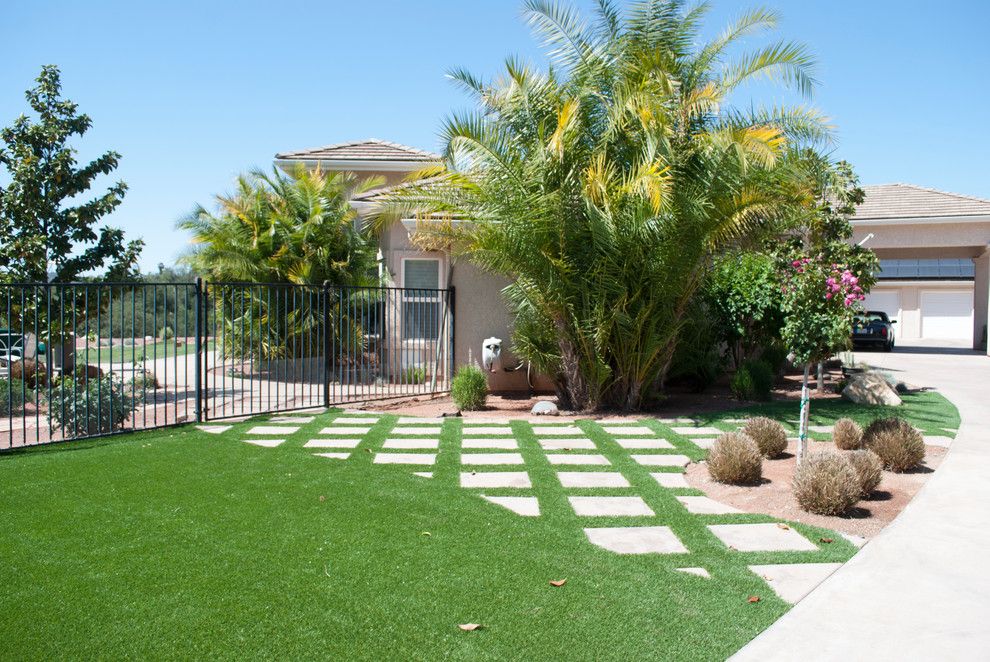 Valley Ag and Turf for a Contemporary Spaces with a Valley Center Artificial Turf and Valley Center, Ca   Artificial Grass Install by Home Turf Synthetic Grass