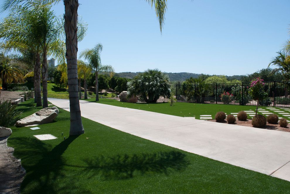 Valley Ag and Turf for a Contemporary Spaces with a Valley Center Artificial Turf and Valley Center, Ca   Artificial Grass Install by Home Turf Synthetic Grass