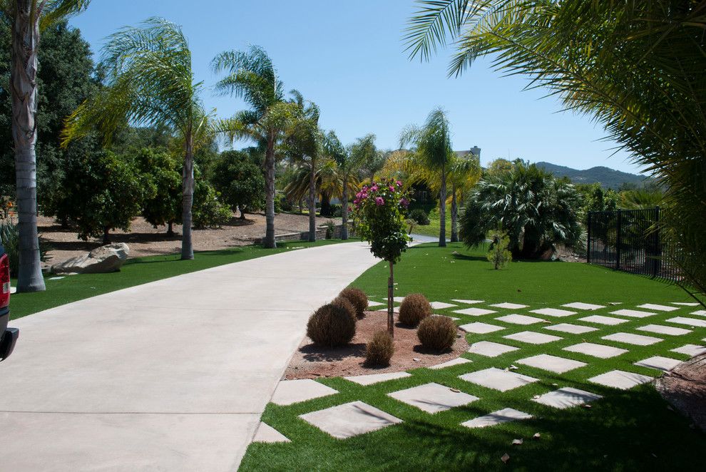 Valley Ag and Turf for a Contemporary Spaces with a Valley Center Artificial Turf and Valley Center, Ca   Artificial Grass Install by Home Turf Synthetic Grass