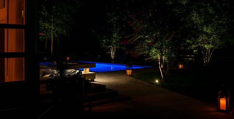 Valley Crest Landscape for a Contemporary Landscape with a Lighting and Valleys Crest Project by Lighthouse Outdoor Lighting Baltimore