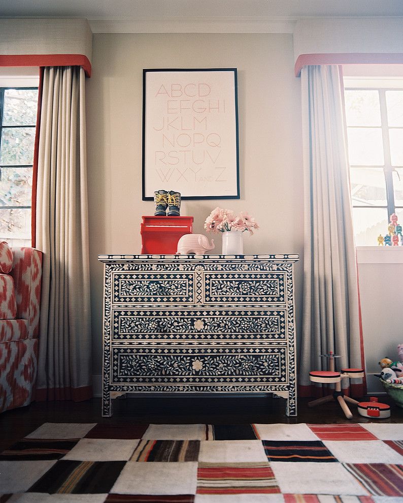 Valliance Bank for a Eclectic Living Room with a Wood Molding and Betsy Burnham by Burnham Design