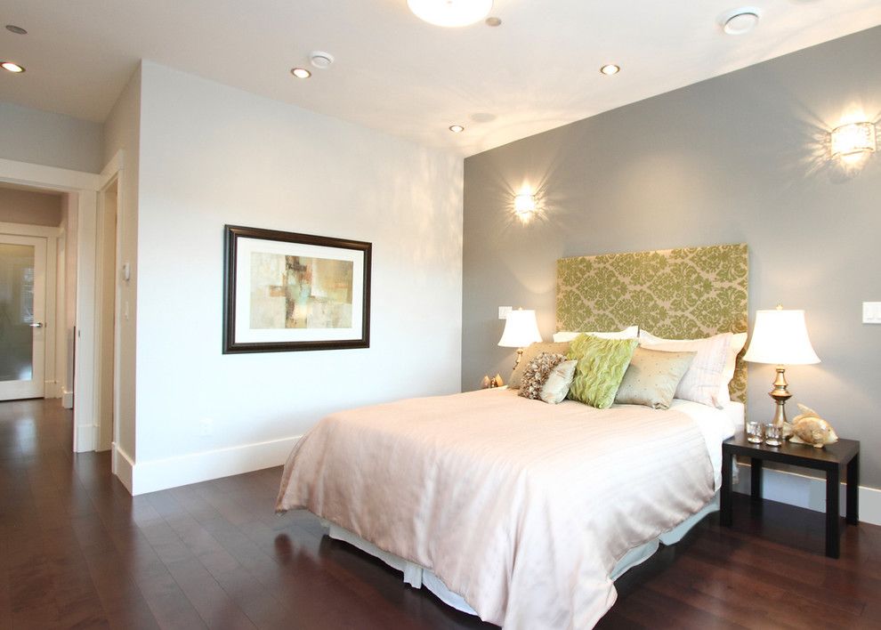 Valspar Paint Reviews for a Contemporary Bedroom with a Damask and Vancouver Home by Space Harmony