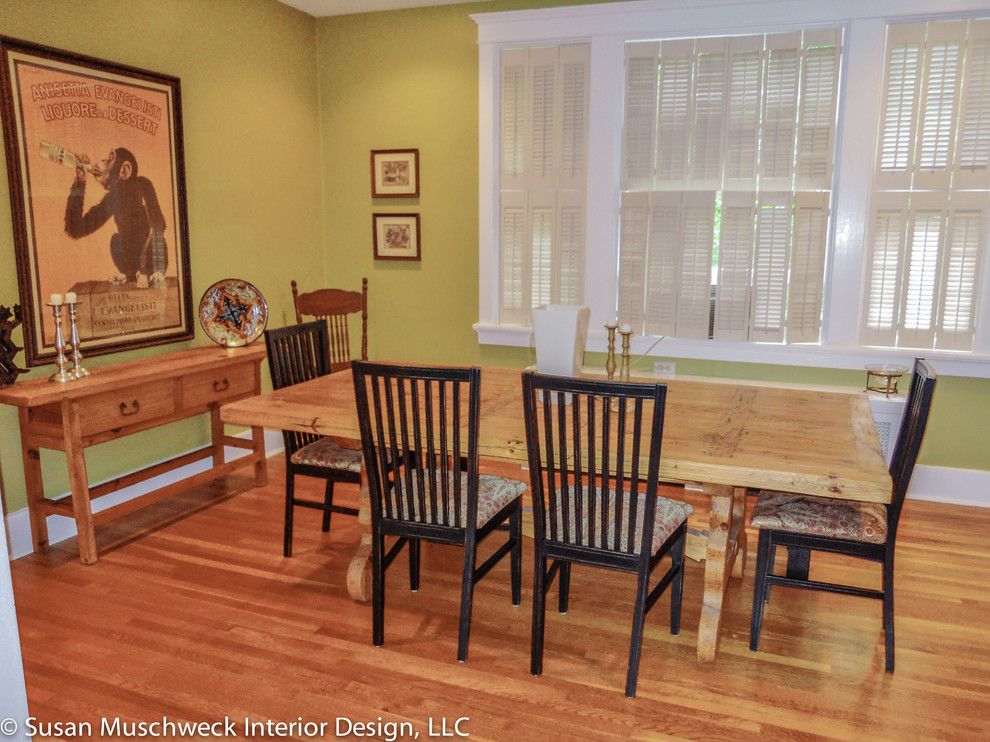 Value City Furniture Louisville for a Traditional Dining Room with a Ladder Back and Squirrel Hill Home by Susan Muschweck Interior Design, Llc