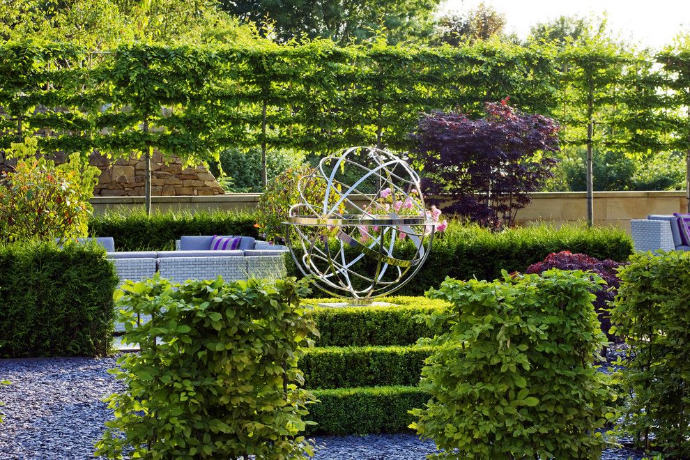 Vegetable Garden Planner for a Traditional Landscape with a Armillary and Armillary Sphere by David Harber