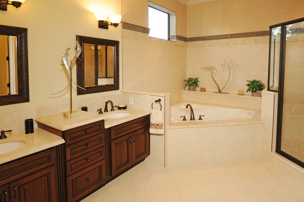 Venetian Theater for a Mediterranean Bathroom with a Theater Room and Henin Signature Homes Valentina by Henin Homes