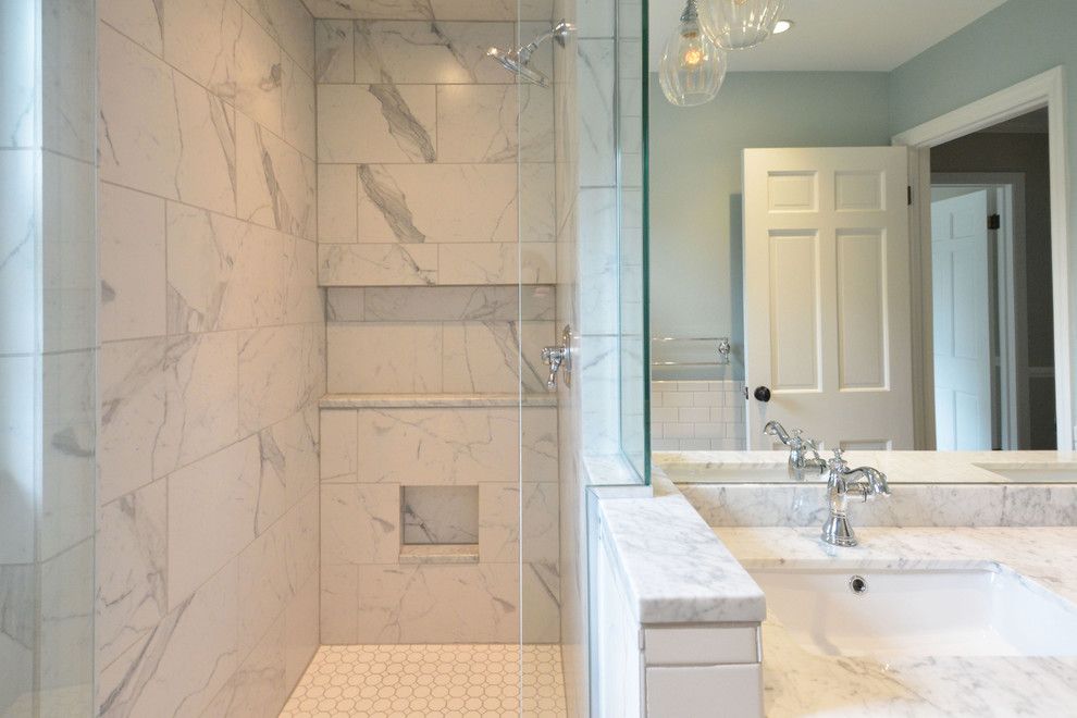 Versatex for a Traditional Bathroom with a Daltile and Versatile and Classic by Susan Yeley Interiors