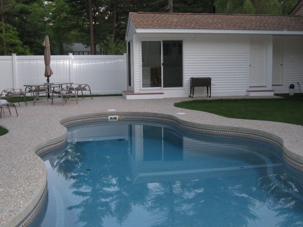 Viking Pools for a Traditional Pool with a Traditional and Viking Fiberglass Pools   Cancun by Cherry Hill Pool & Spa