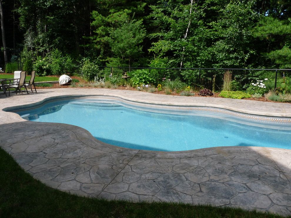 Viking Pools for a Traditional Pool with a Traditional and Viking Fiberglass Pools   Cancun by Cherry Hill Pool & Spa